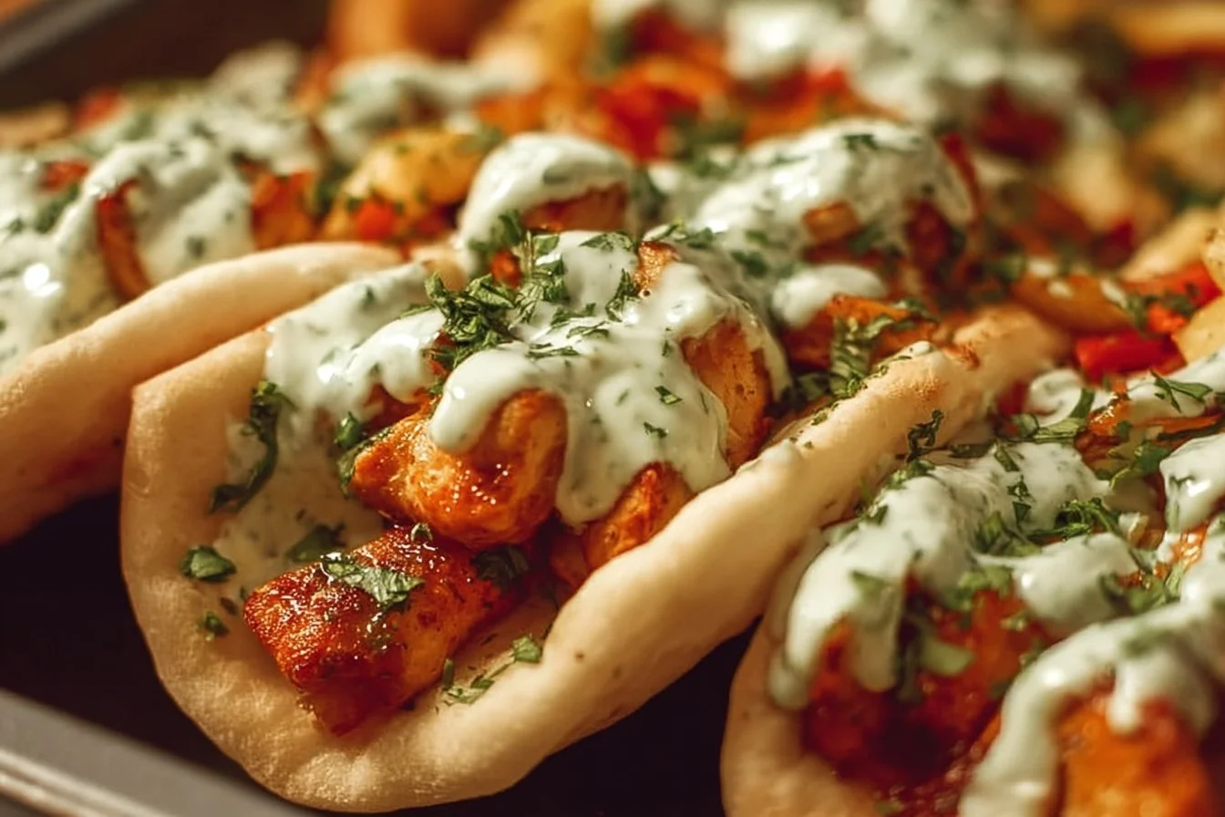 Sheet Pan Chicken Pitas with Herby Ranch