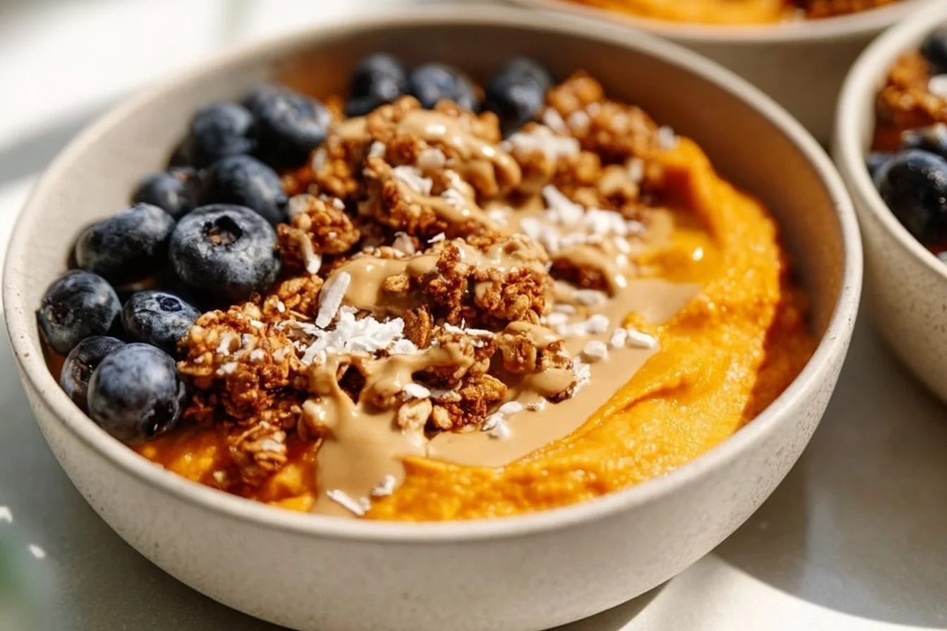 Sweet Potato Breakfast Bowls breakfast bowls Delicious Sweet Potato Breakfast Bowls with toppings