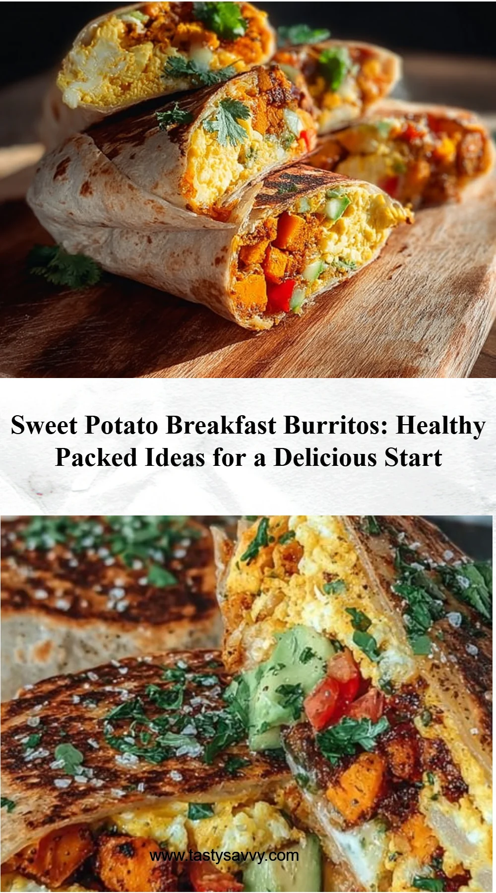 Sweet Potato Breakfast Burritos