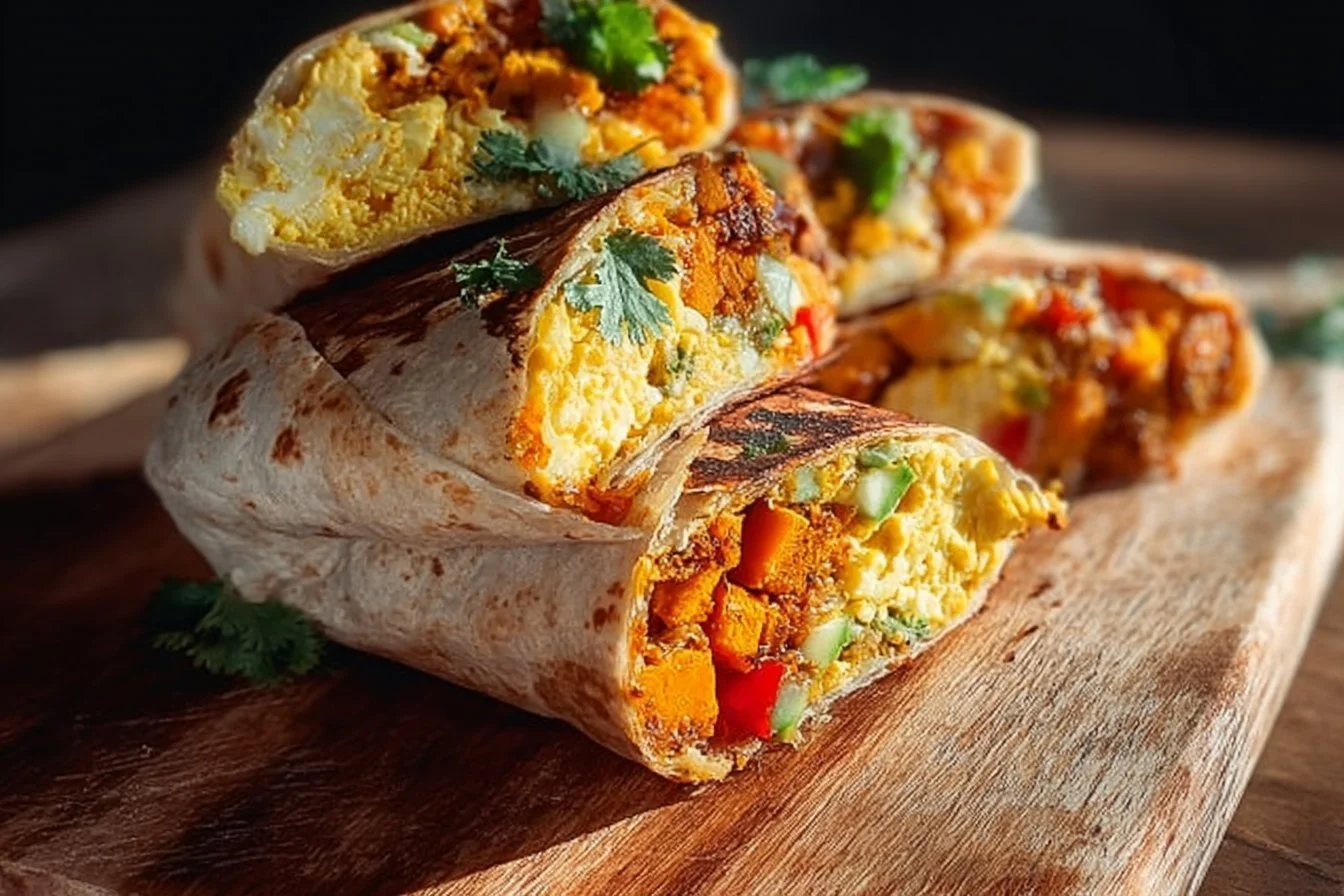 Sweet Potato Breakfast Burritos