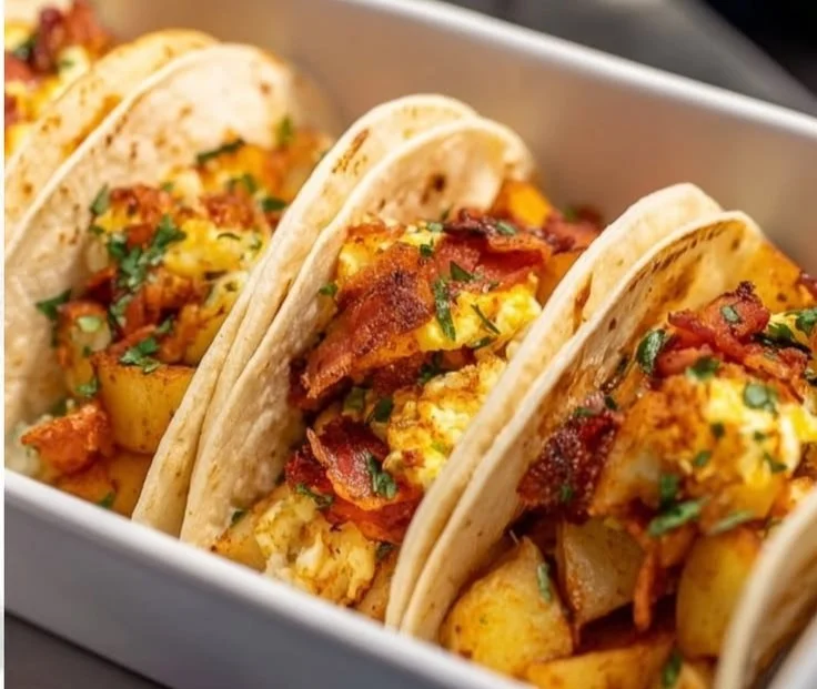 Tasty Baked Breakfast Tacos