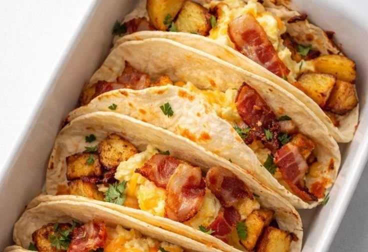 Tasty Baked Breakfast Tacos