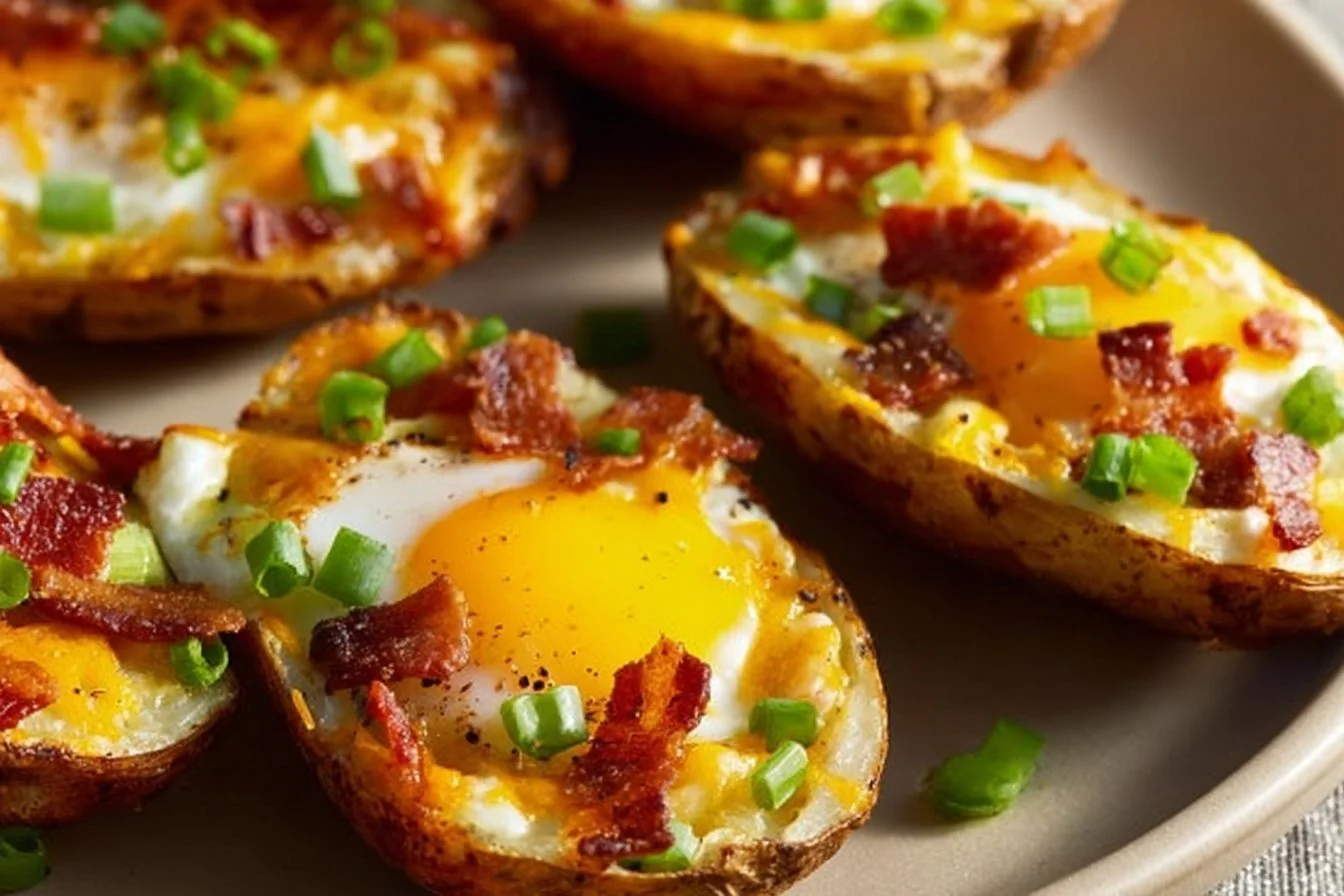 Twice-Baked Loaded Breakfast Potatoes