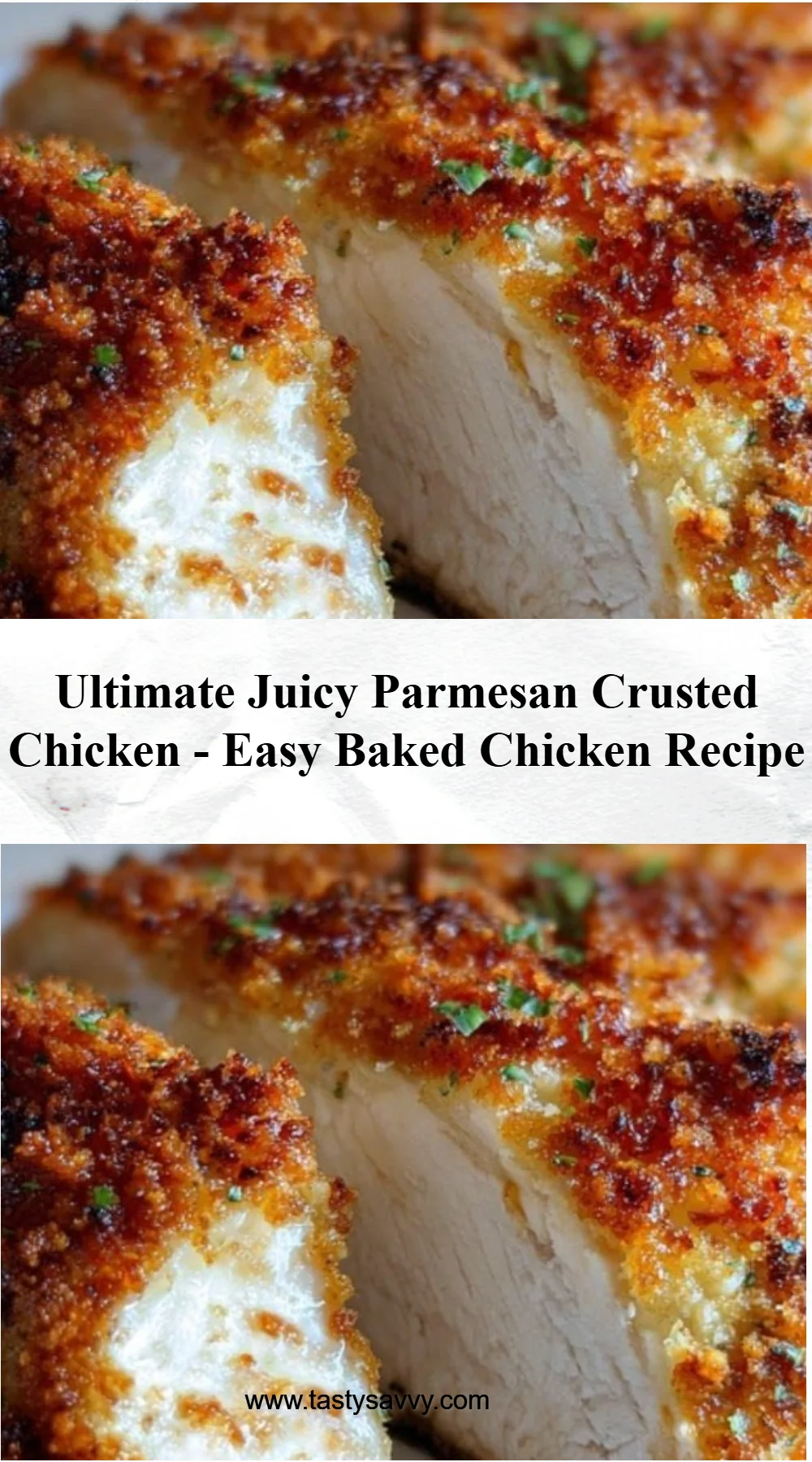 Ultimate Juicy Baked Parmesan Crusted Chicken