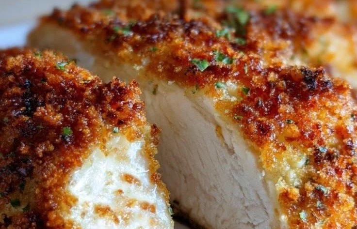 Ultimate Juicy Baked Parmesan Crusted Chicken