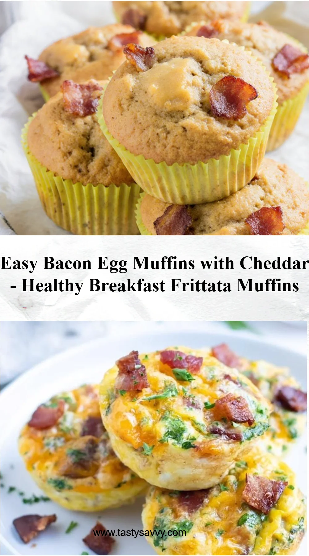 Bacon Cheddar Breakfast Muffins