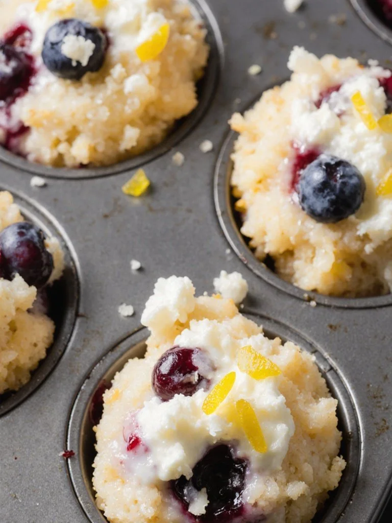 Blueberry and Lemon Zest Cottage Cheese Bites