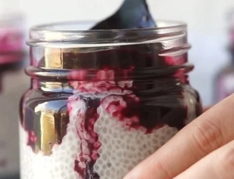 Blueberry Coconut Chia Seed Pudding chia seed pudding Blueberry Coconut Chia Seed Pudding