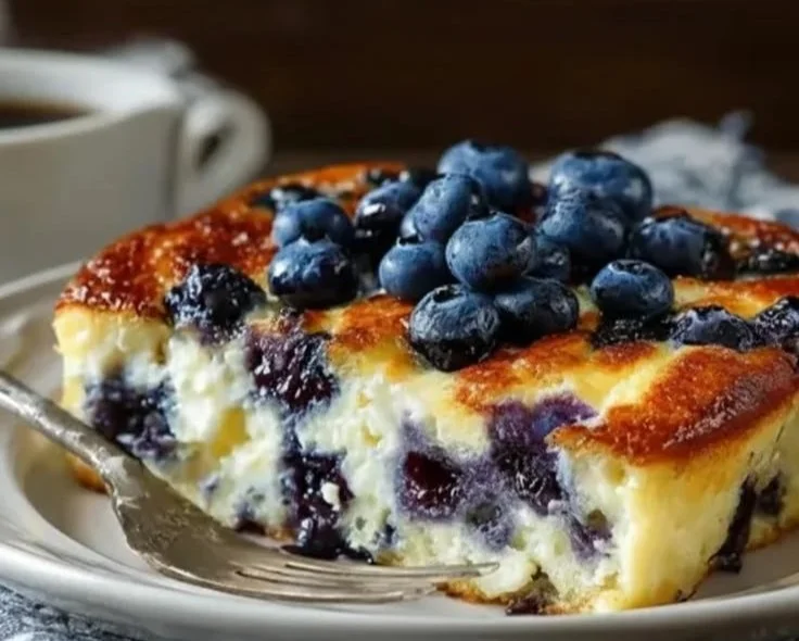 Blueberry Cottage Cheese Breakfast Bake blueberry cottage cheese Blueberry Cottage Cheese Breakfast Bake
