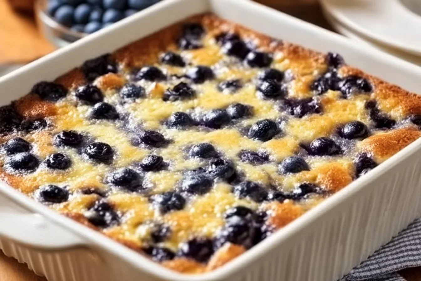 Blueberry Cottage Cheese Breakfast Bake Delight