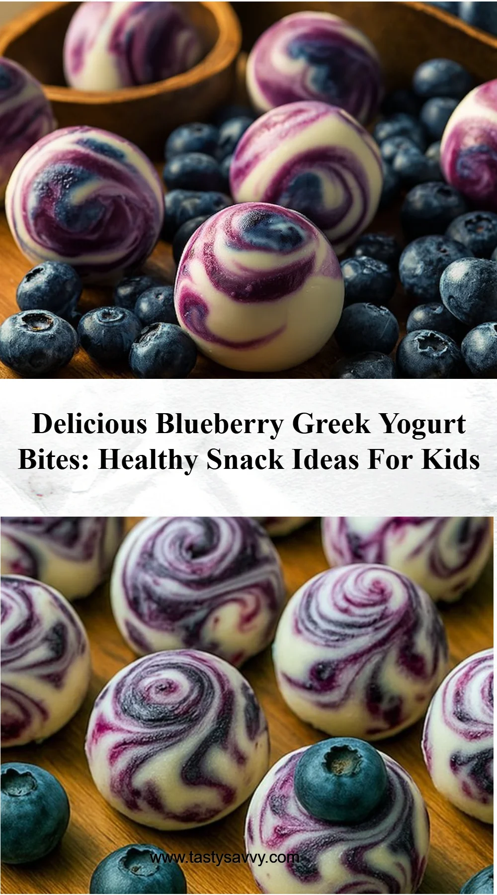Blueberry Greek Yogurt Bites Greek yogurt bites Blueberry Greek Yogurt Bites