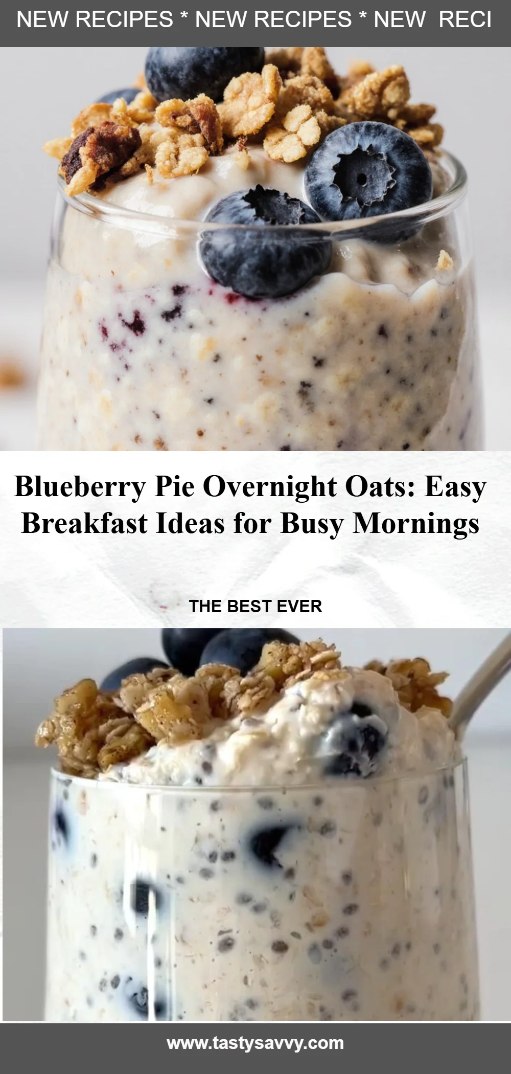 Blueberry Pie Overnight Oats blueberry pie Blueberry Pie Overnight Oats