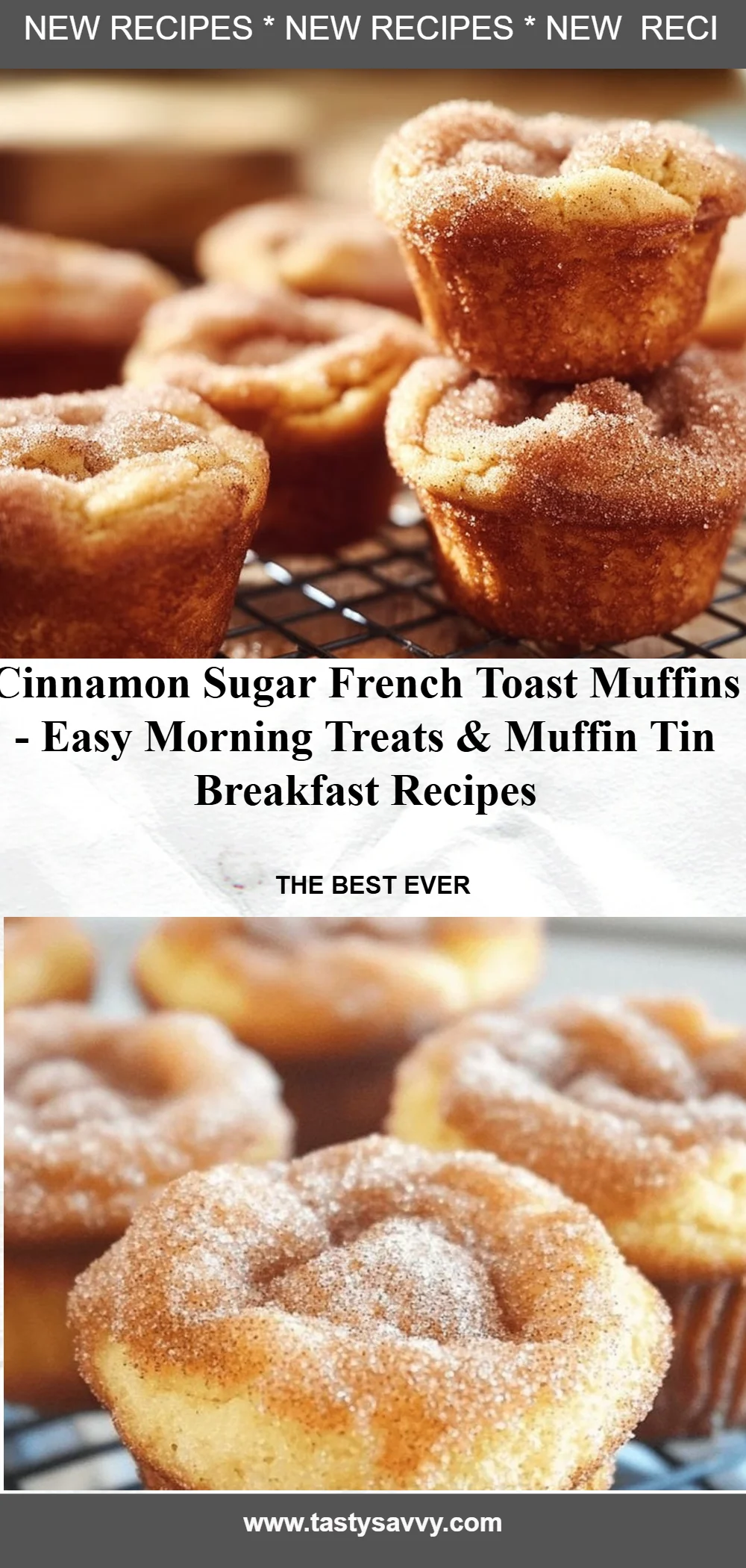Cinnamon Sugar French Toast Muffins