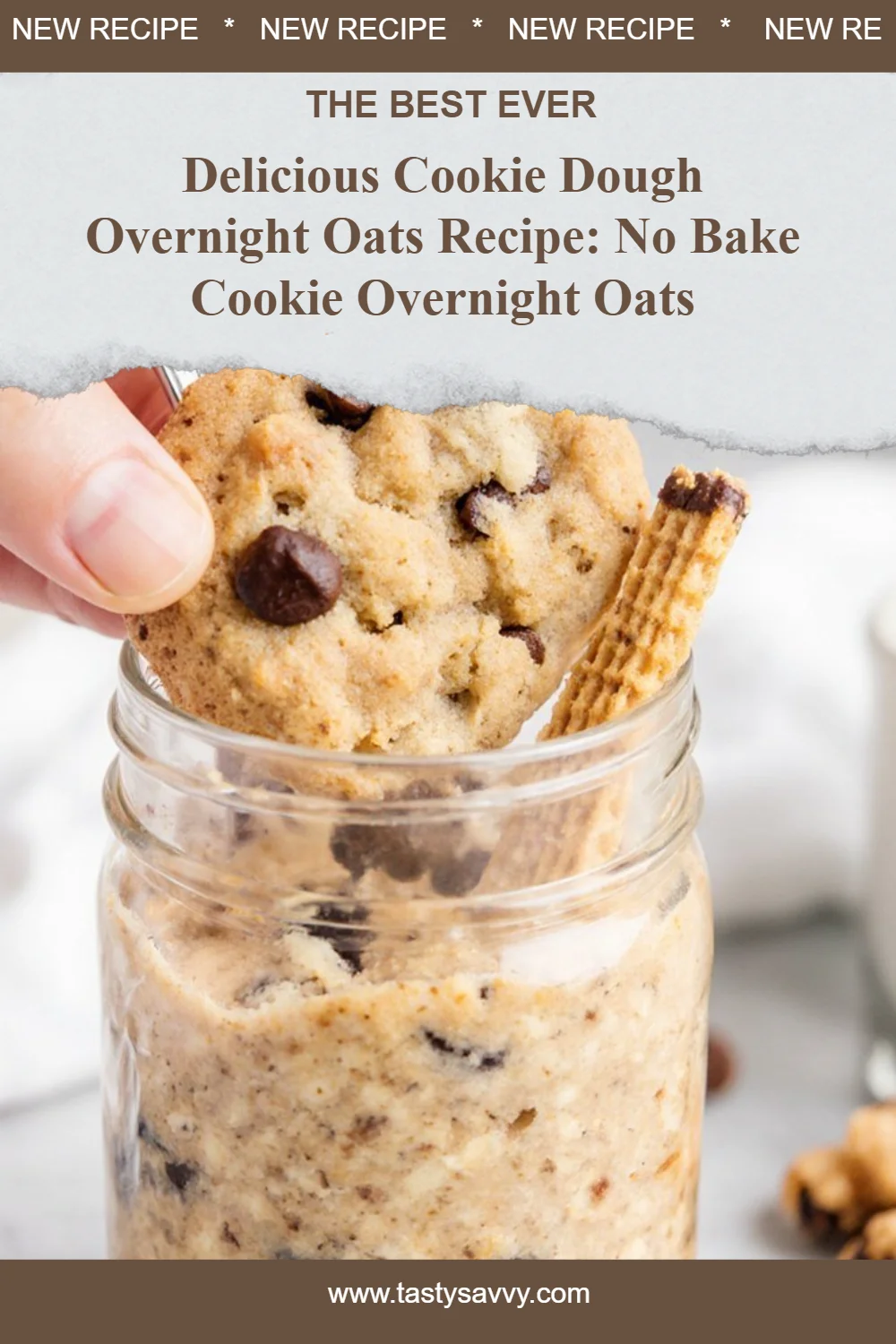 Cookie Dough Overnight Oats cookie dough Cookie Dough Overnight Oats
