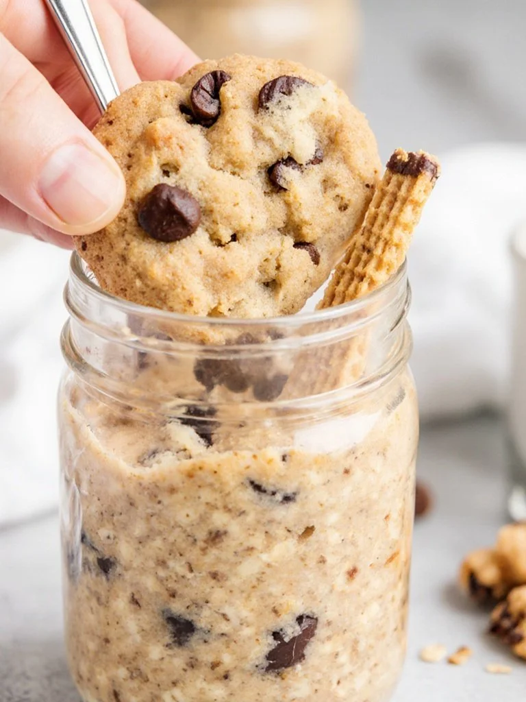Cookie Dough Overnight Oats cookie dough Cookie Dough Overnight Oats