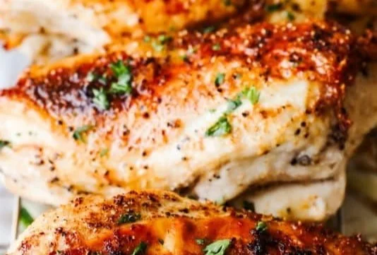 Crispy Roasted Bone-In Chicken Breast roasted chicken Crispy Roasted Bone-In Chicken Breast