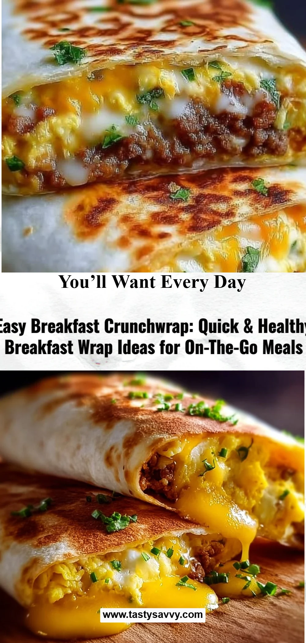 Easy Breakfast Crunchwrap
