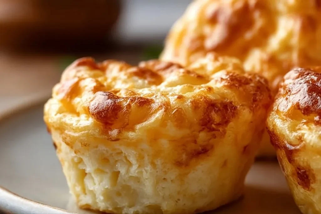 Fluffy cottage cheese egg muffins baked to perfection