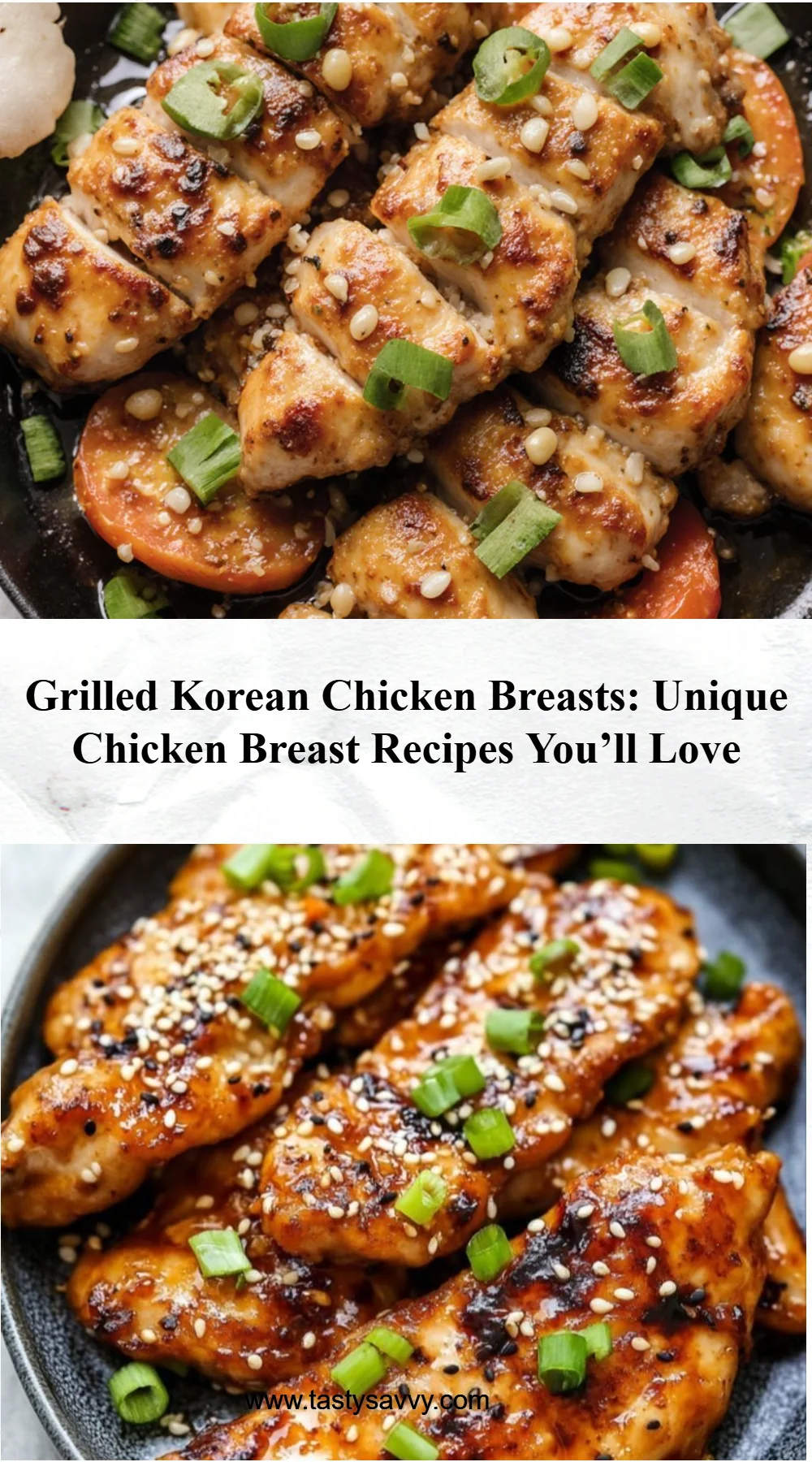 Grilled Korean Chicken Breasts