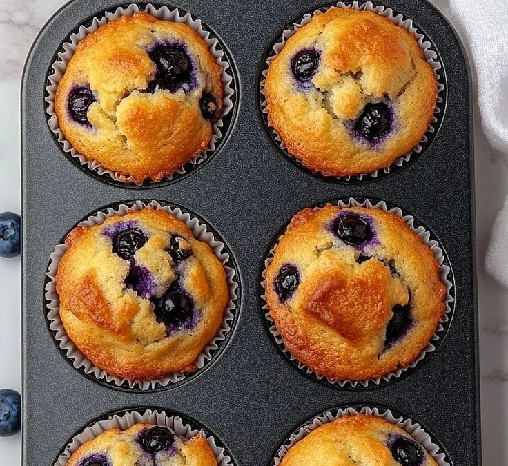 Hearty Blueberry Protein Muffins
