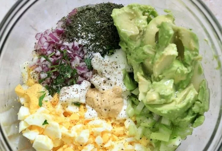 Herby Avocado Egg Salad avocado egg salad Herby Avocado Egg Salad