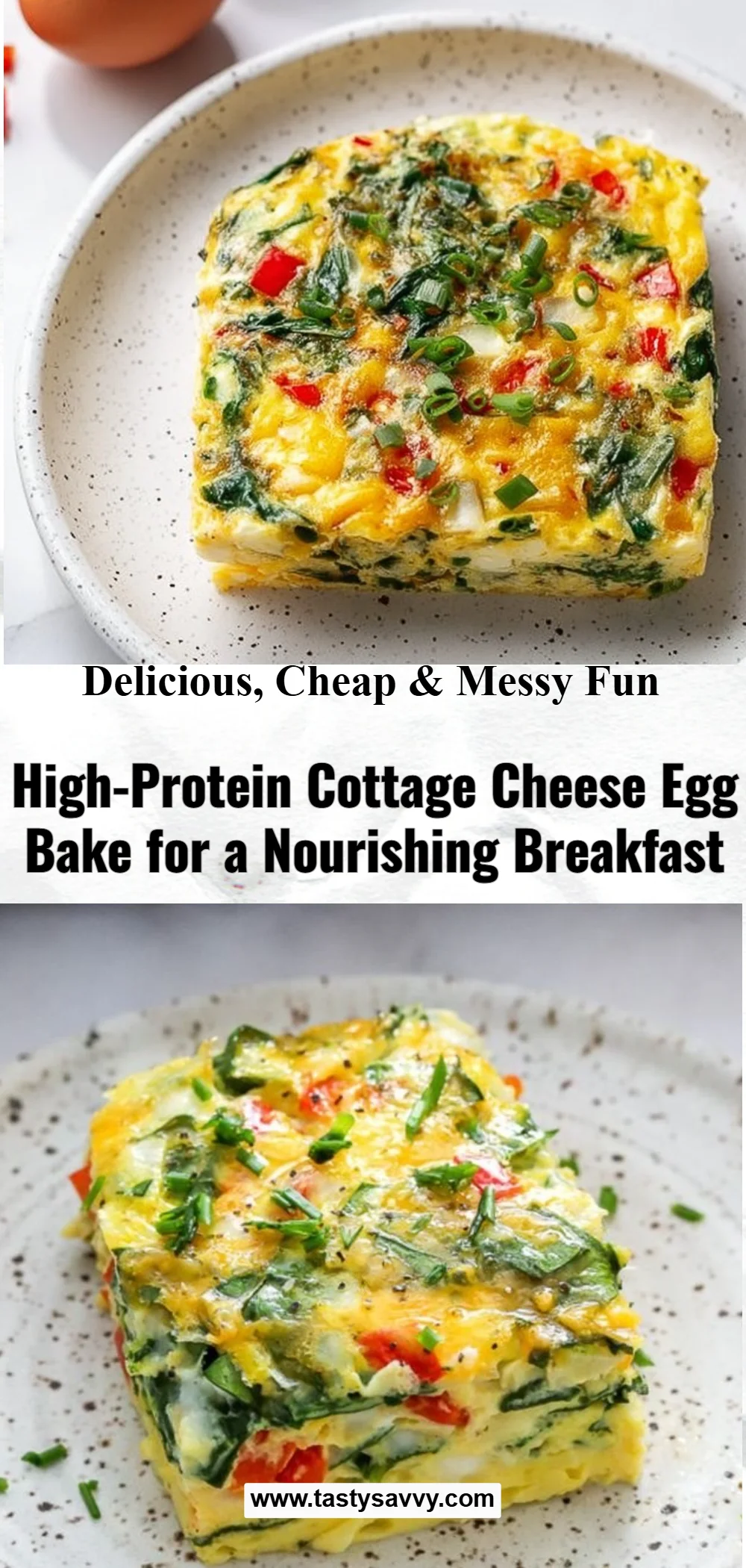 High-Protein Cottage Cheese Egg Bake