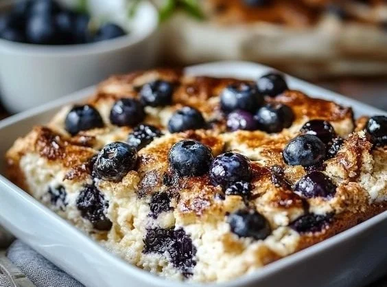 High-Protein Lemon Blueberry Breakfast Bake breakfast bake High-Protein Lemon Blueberry Breakfast Bake