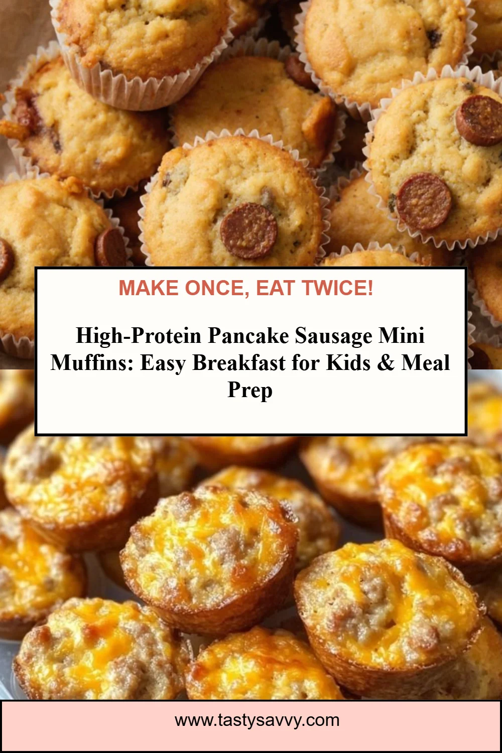 High-Protein Pancake Sausage Mini Muffins protein pancakes High-Protein Pancake Sausage Mini Muffins