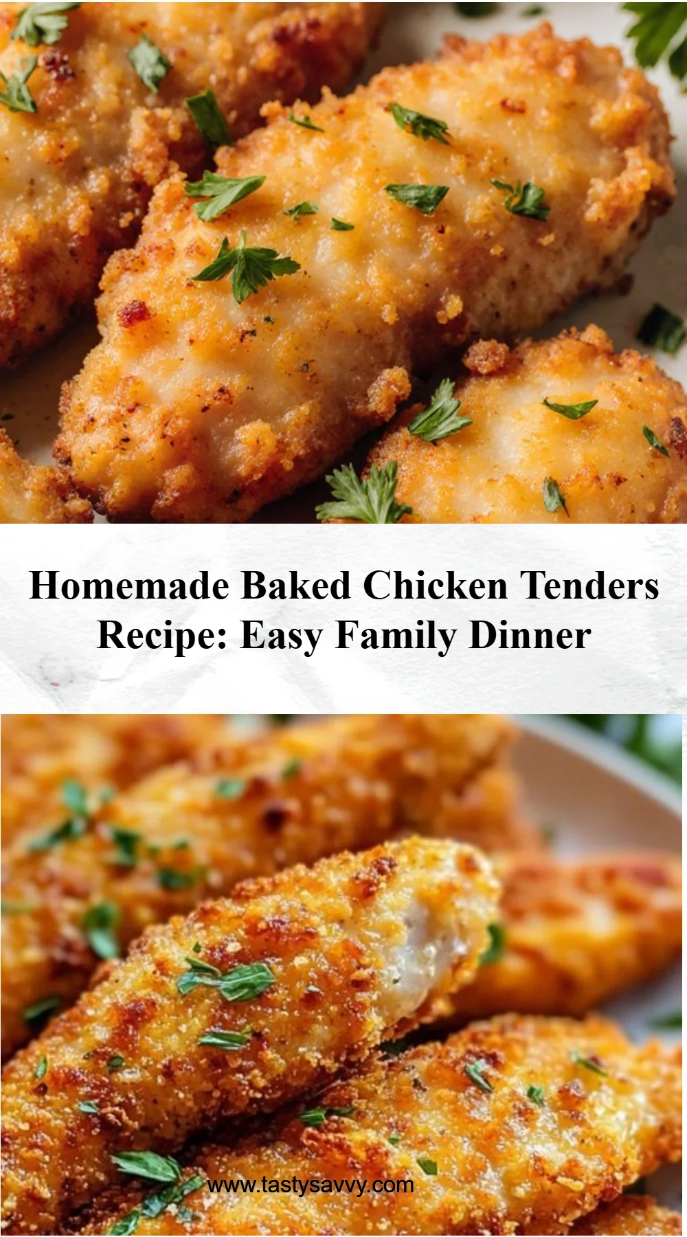 Homemade Baked Chicken Tenders