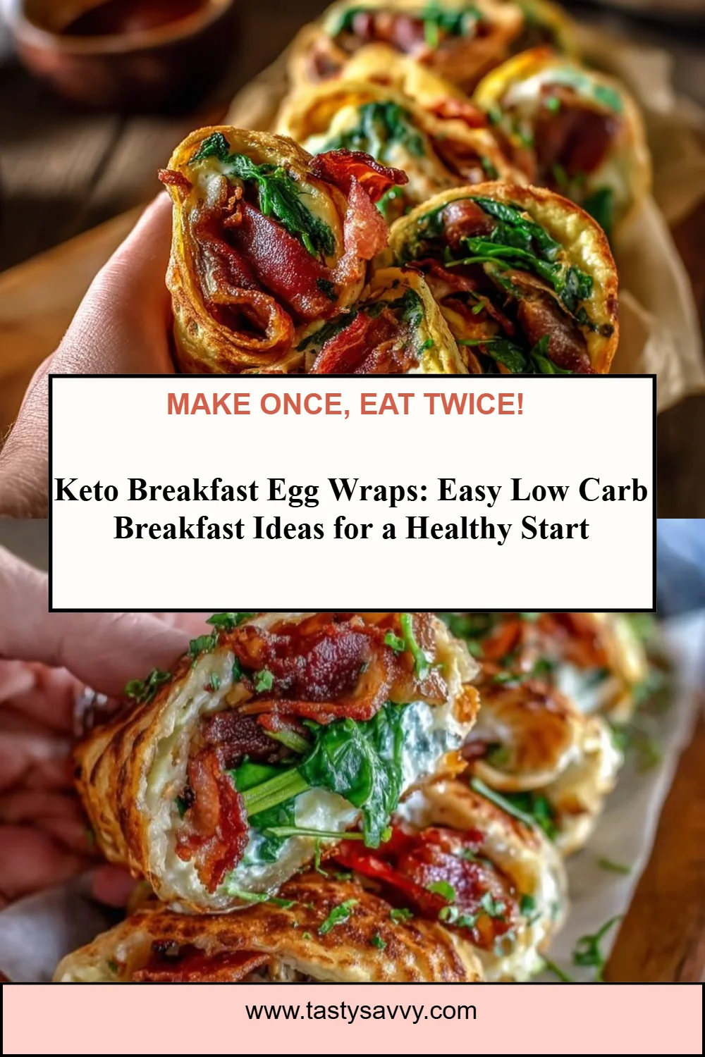 Keto Breakfast Egg Wraps