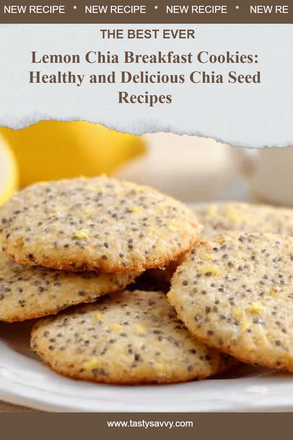 Lemon Chia Breakfast Cookies