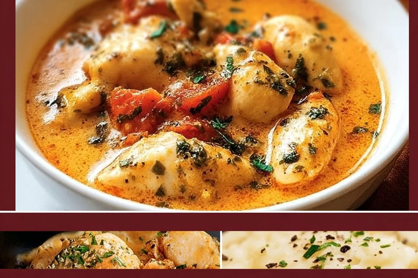 Delicious Marry Me Chicken served with creamy sauce and herbs