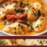 Creamy Marry Me Chicken served on a plate with herbs and side dishes.