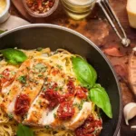 Delicious Marry Me Chicken served with creamy sauce and herbs.