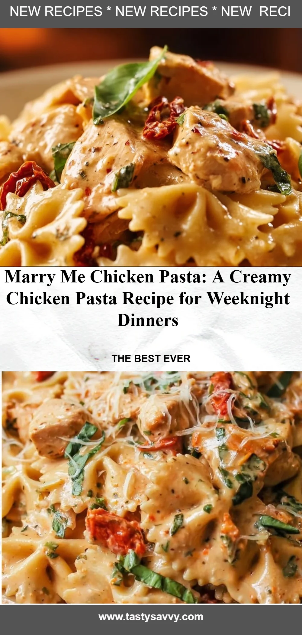 Marry Me Chicken Pasta