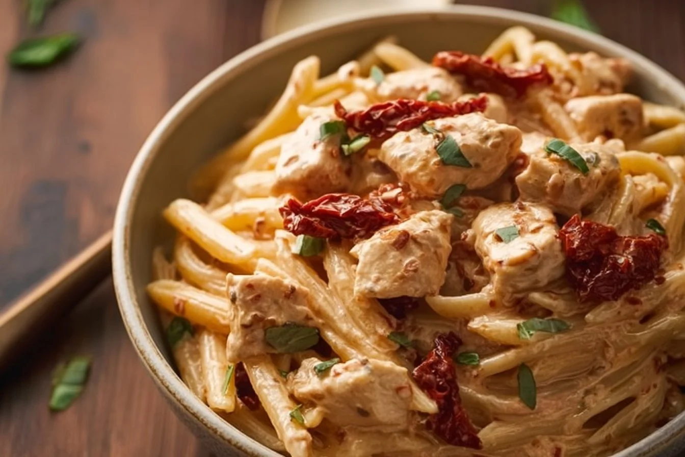 Delicious Marry Me Chicken Pasta recipe ready to serve