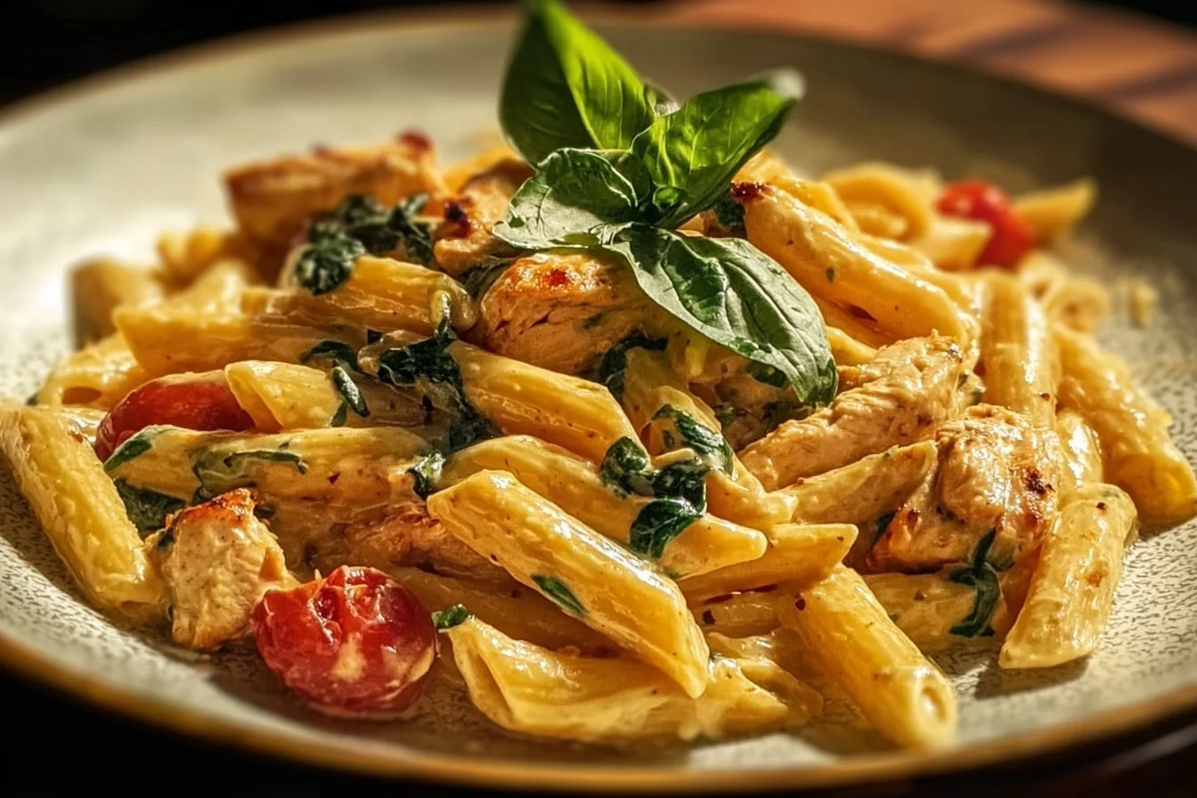 Delicious Marry Me Chicken Pasta served in a bowl
