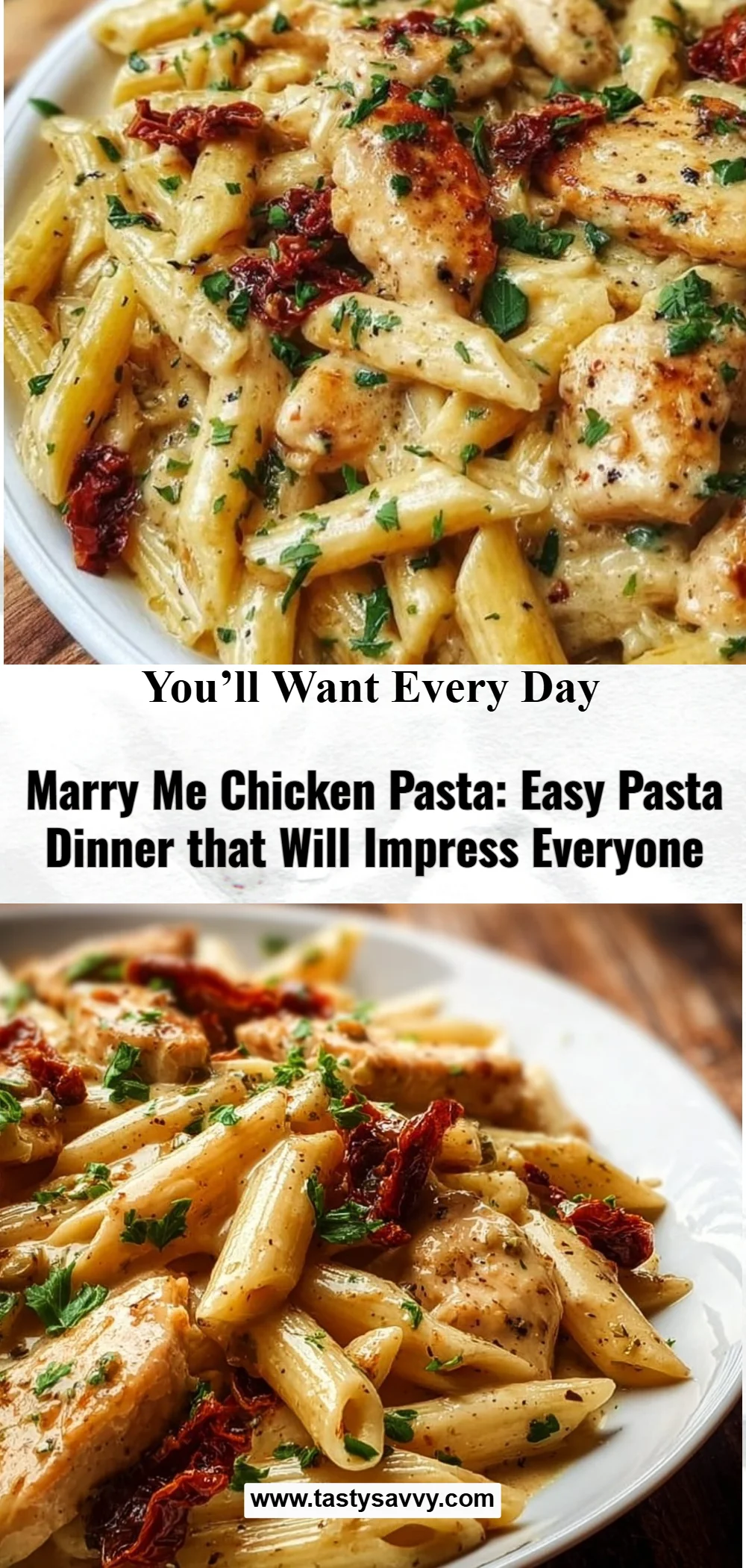 Marry Me Chicken Pasta