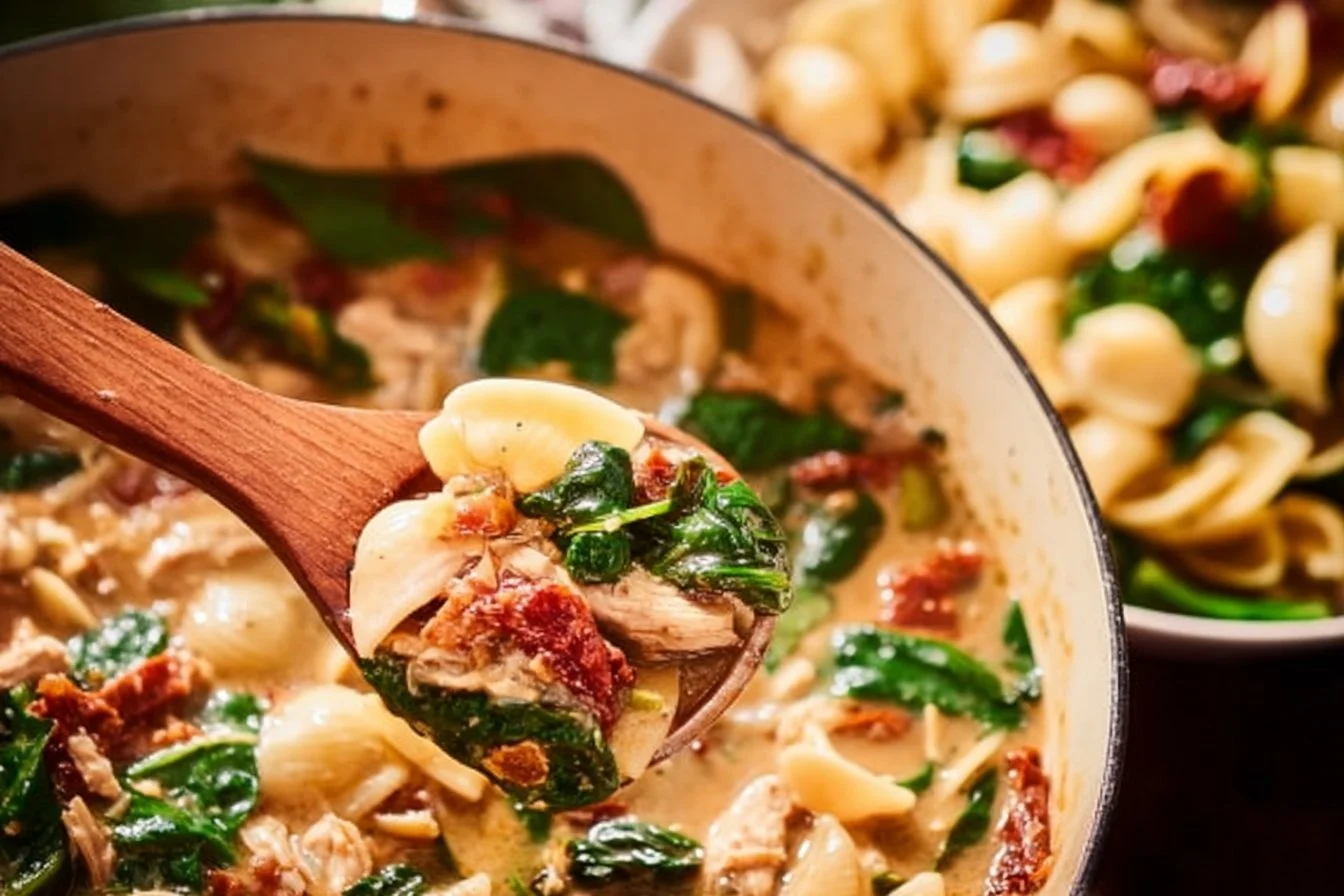 Delicious Marry Me Chicken Soup with tender chicken and fresh herbs.