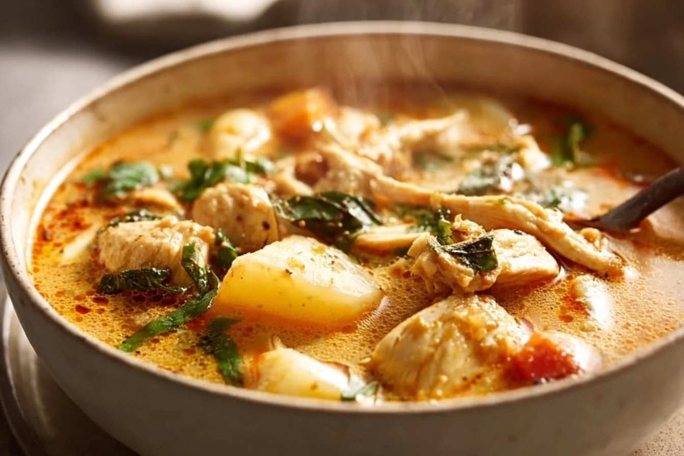 Delicious bowl of Marry Me Chicken Soup made with tender chicken and herbs