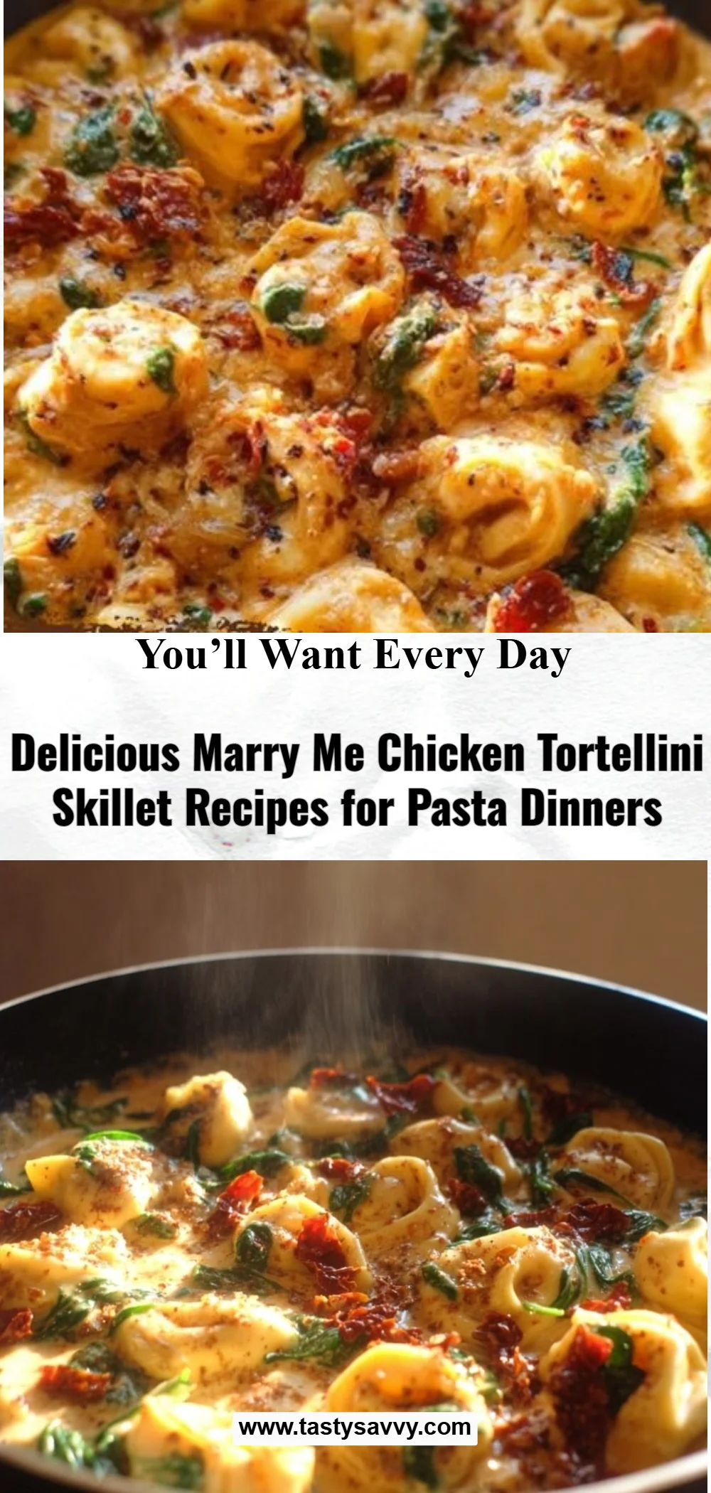 Marry Me Chicken Tortellini Skillet
