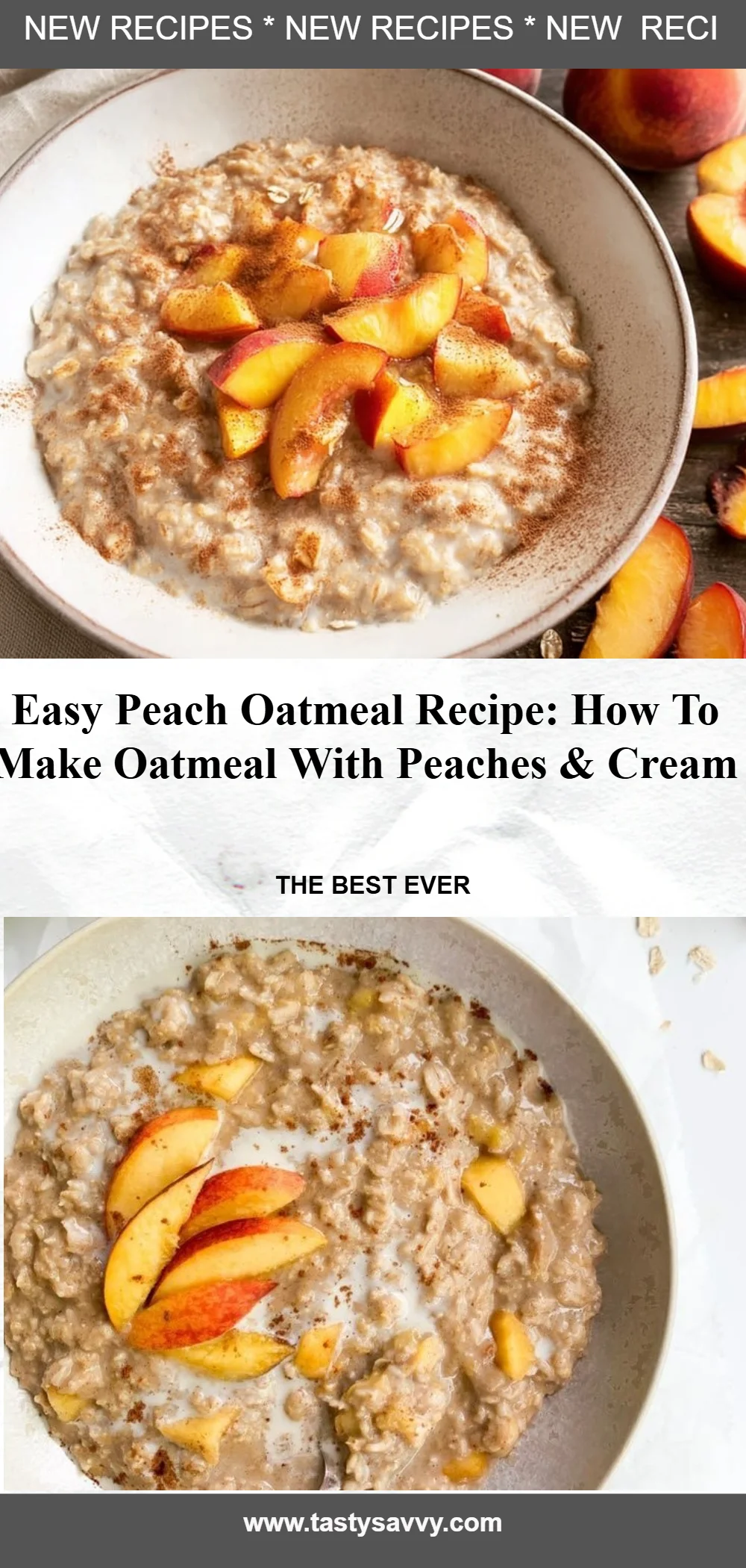 Peaches & Cream Oatmeal Peaches & Cream Oatmeal Peaches & Cream Oatmeal