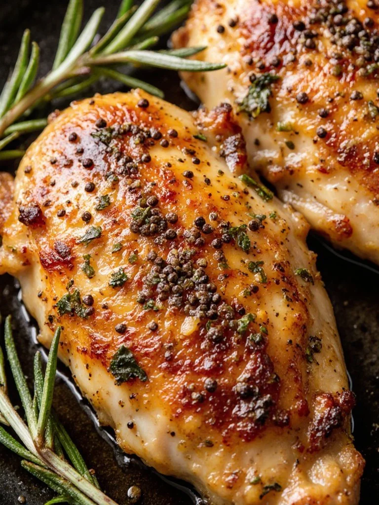 Perfect Roast Chicken Breast roast chicken breast Perfectly roasted chicken breast with golden skin and herbs