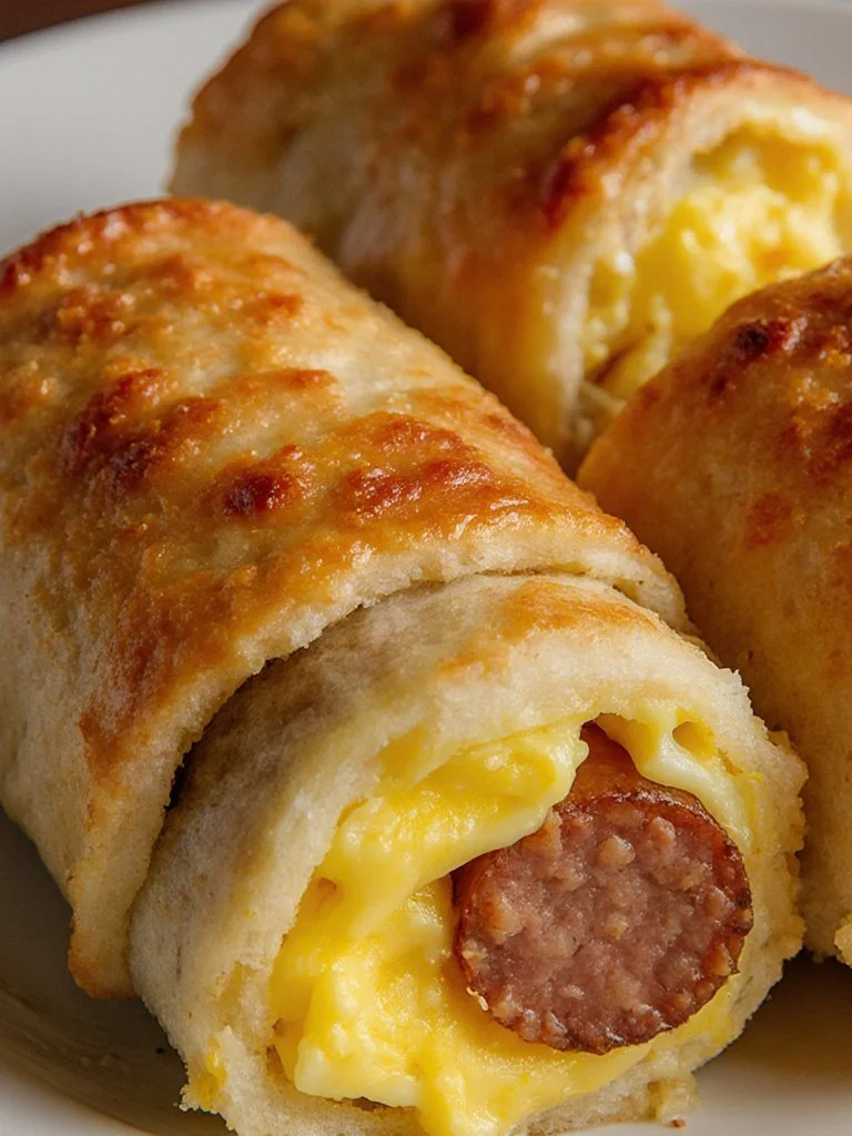 Sausage Egg Breakfast Roll-Ups