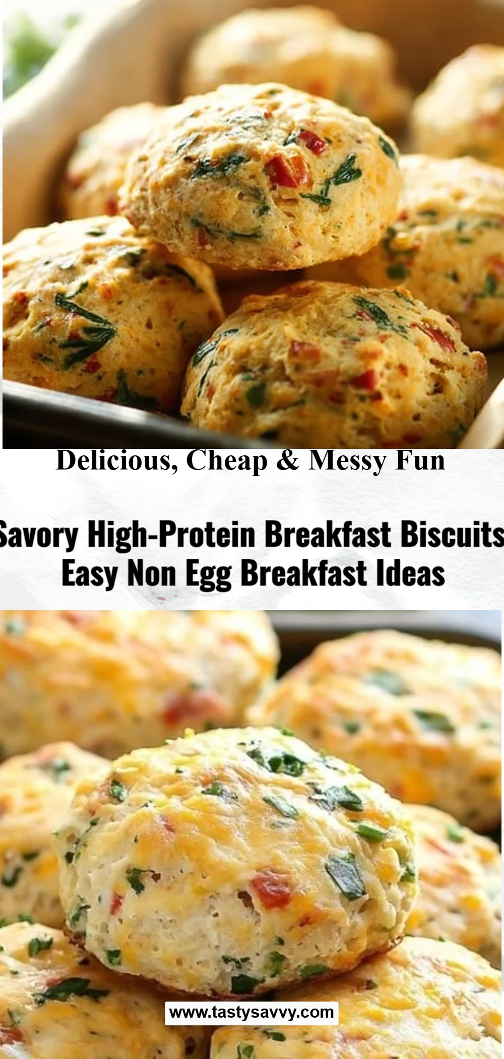 Savory High-Protein Breakfast Biscuits