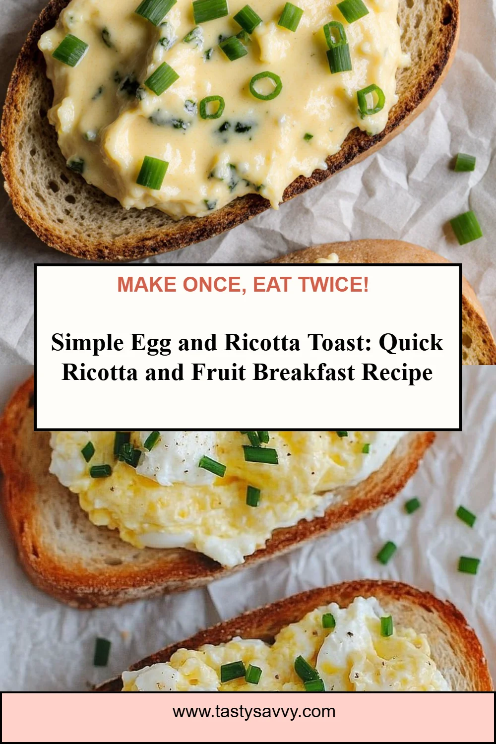 Simple Egg and Ricotta Toast