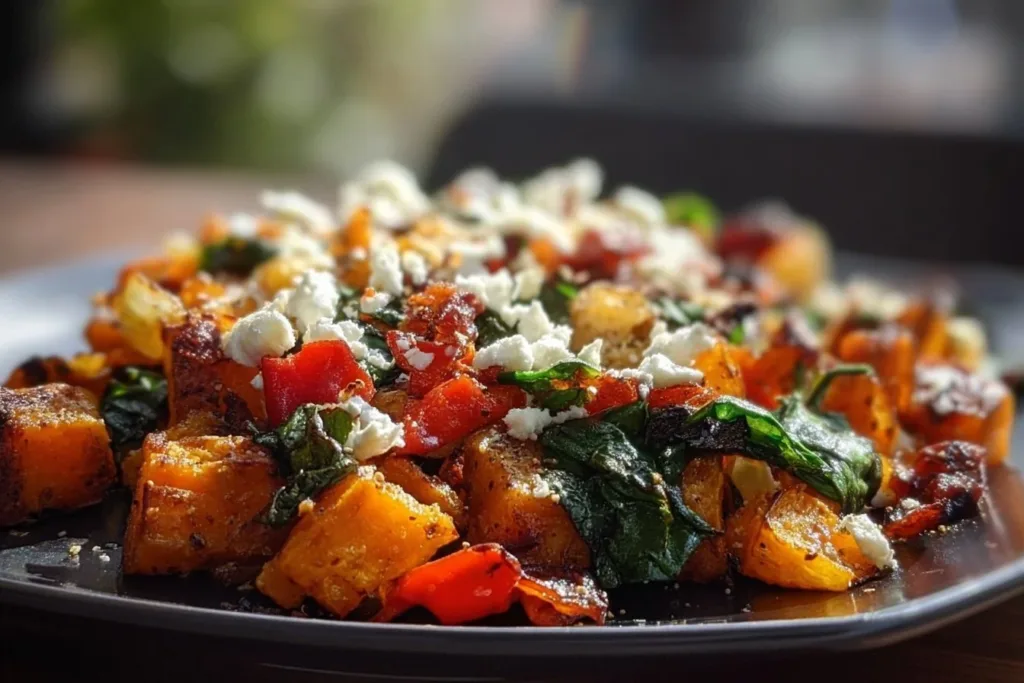 Sweet Potato Orange Hash served in a bowl with vibrant colors and fresh ingredients.