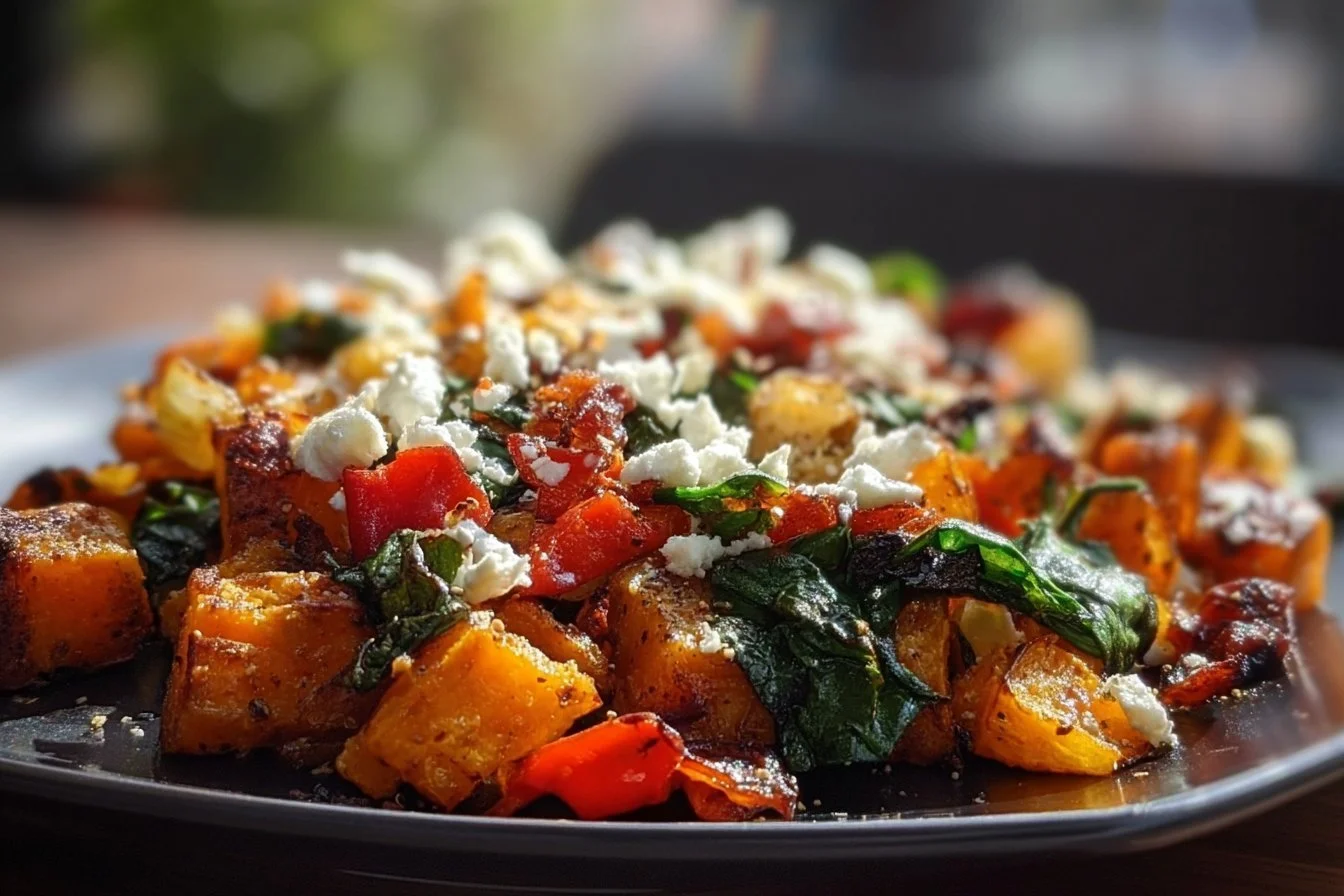 Sweet Potato Orange Hash served in a bowl with vibrant colors and fresh ingredients.