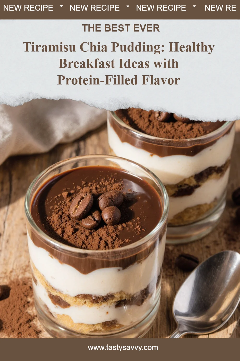 Tiramisu Chia Pudding With Greek Yogurt tiramisu chia pudding Tiramisu Chia Pudding With Greek Yogurt