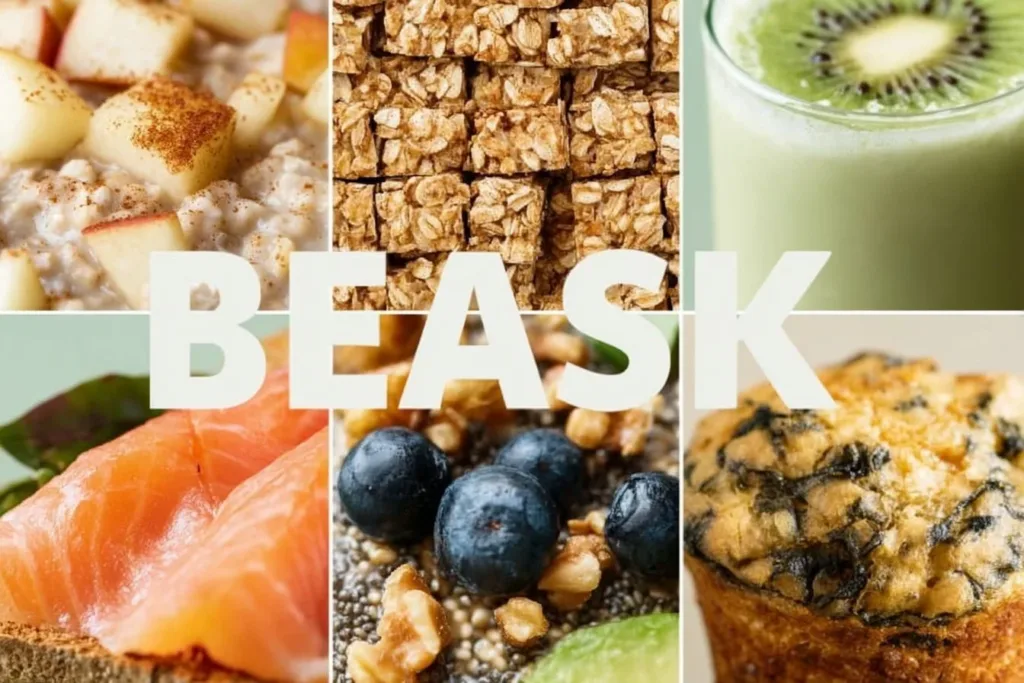 Vibrant breakfast scramble with eggs, vegetables, and herbs in a bowl